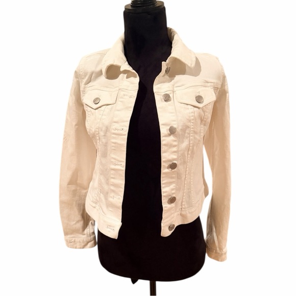 LOFT Jackets & Blazers - LOFT White Jean Jacket